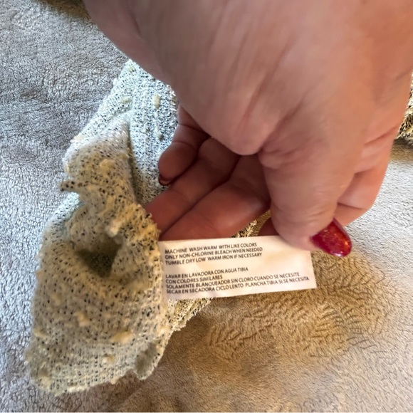 NWT by design cream gray long sleeve sweater Size 3X - Picture 5 of 11